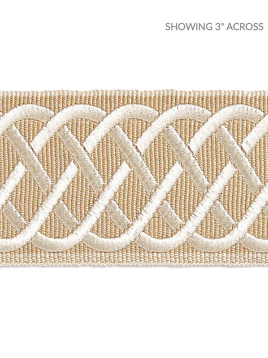 Scalamandre Helix Embroidered Tape Camel Trim