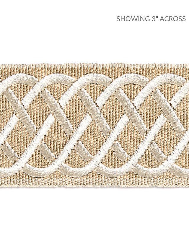 Scalamandre Helix Embroidered Tape Camel Trim