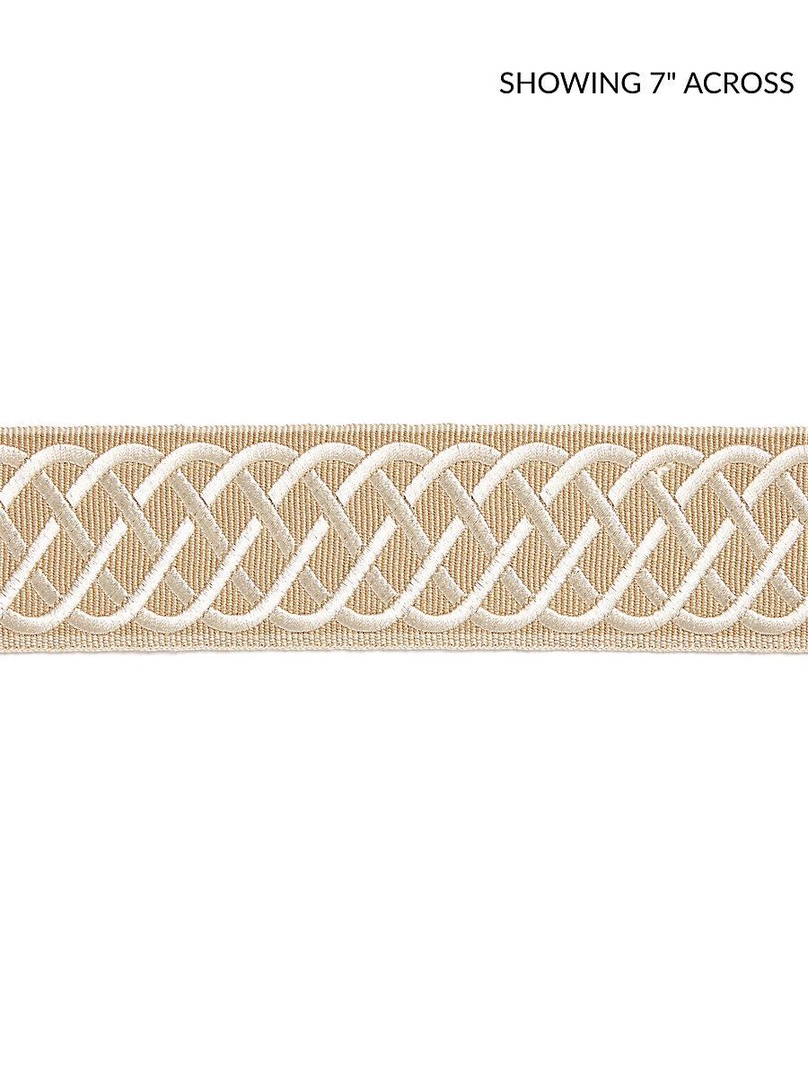 Scalamandre Helix Embroidered Tape Camel Trim