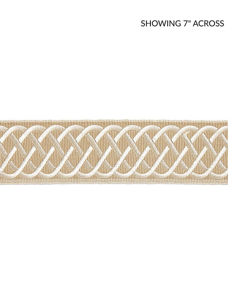 Scalamandre HELIX EMBROIDERED TAPE CAMEL Trim