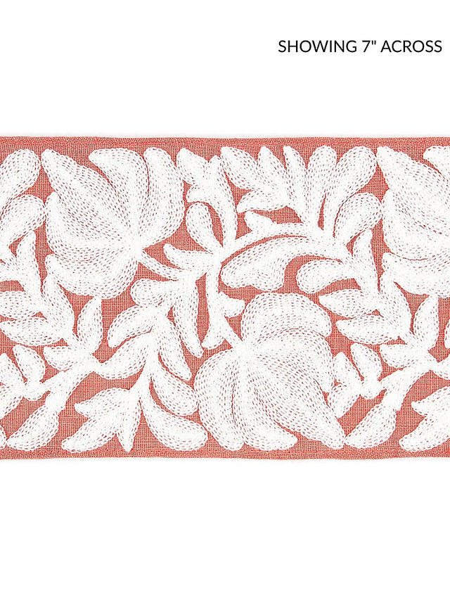 Scalamandre Coventry Embroidered Tape Coral Trim