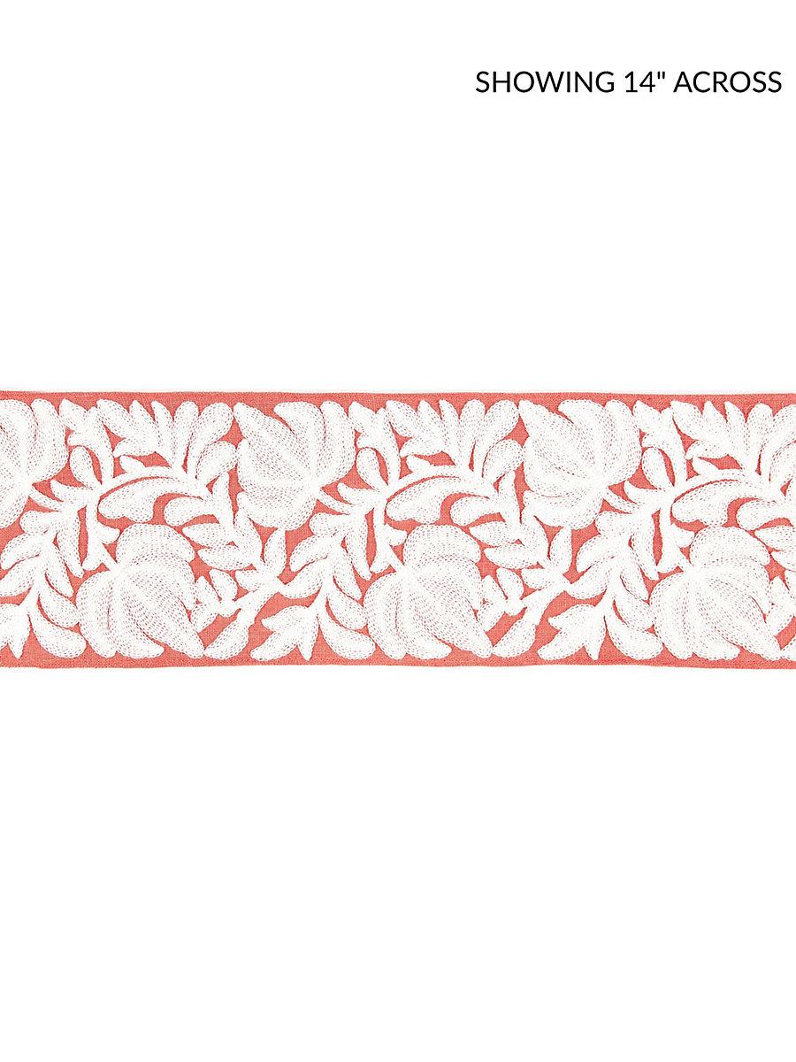 Scalamandre Coventry Embroidered Tape Coral Trim