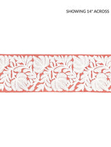 Scalamandre Coventry Embroidered Tape Coral Trim