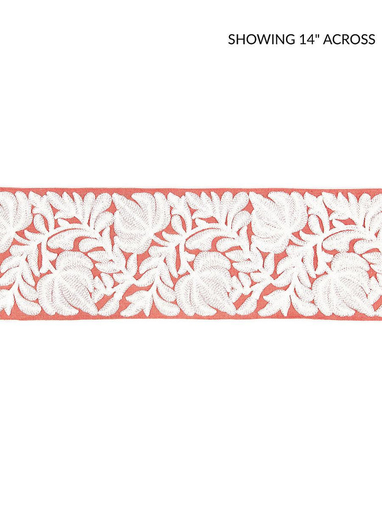 Scalamandre COVENTRY EMBROIDERED TAPE CORAL Trim