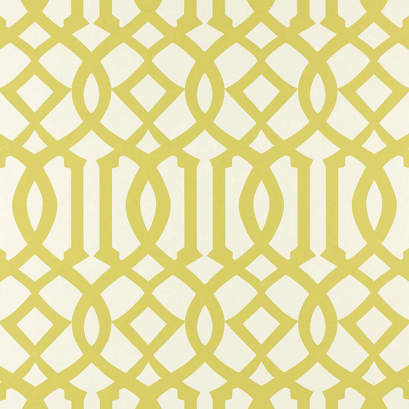 Schumacher Imperial Trellis Citrine Wallpaper