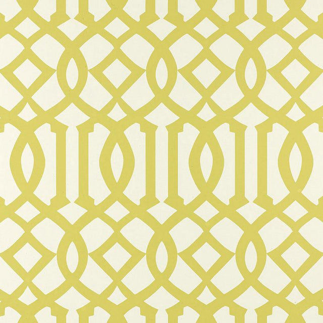 Schumacher Imperial Trellis Citrine Wallpaper