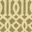 Schumacher Imperial Trellis Natural/Coffee Fabric
