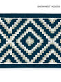 Scalamandre Medina Embroidered Tape Indigo Trim