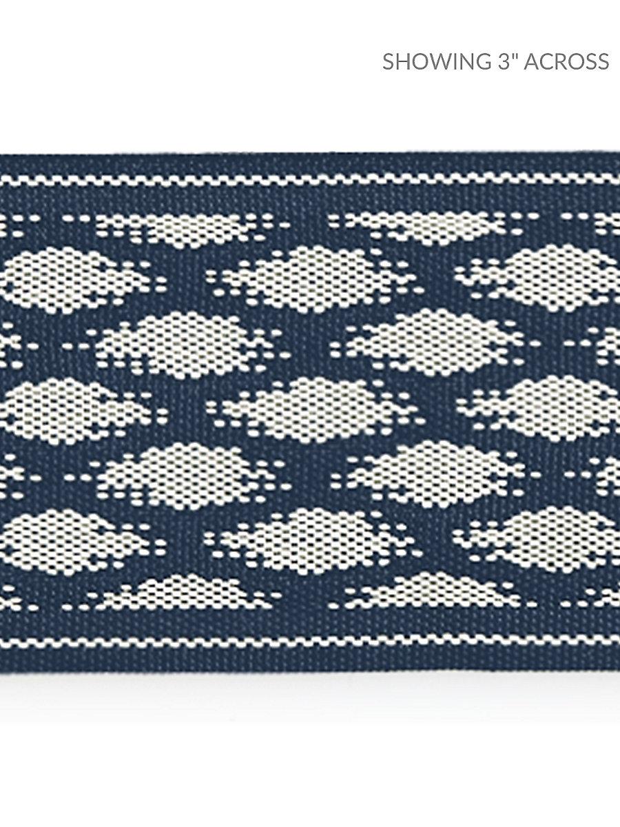 Scalamandre Patara Ikat Tape Indigo Trim