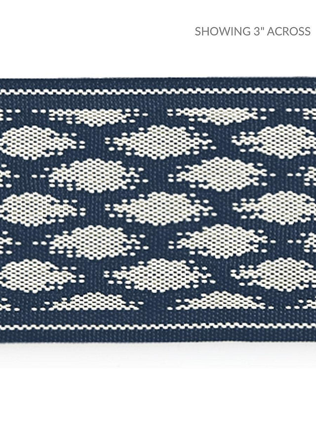 Scalamandre Patara Ikat Tape Indigo Trim