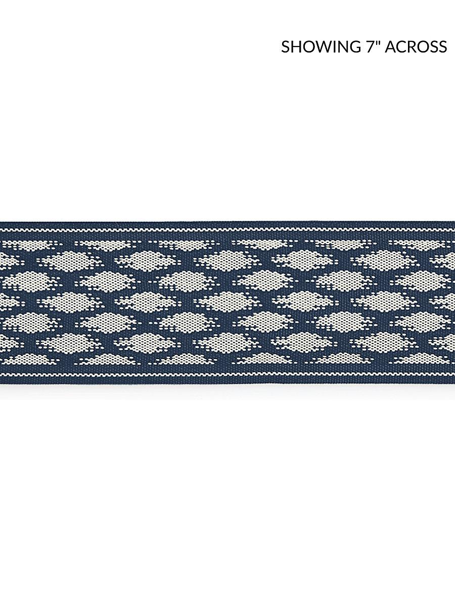 Scalamandre Patara Ikat Tape Indigo Trim