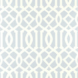 Schumacher Imperial Trellis Soft Aqua Wallpaper
