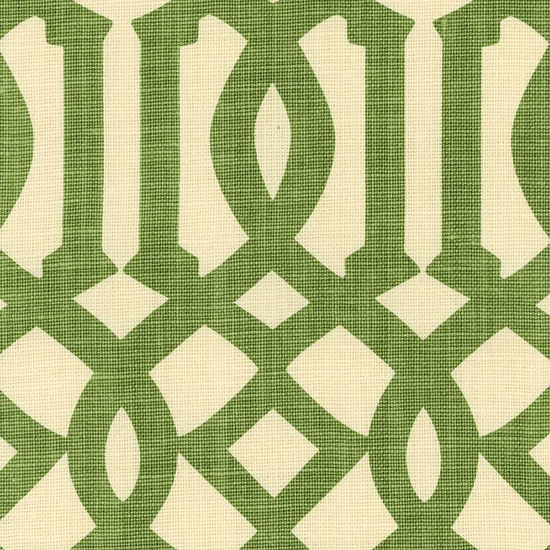 Schumacher Imperial Trellis Treillage/Ivory Fabric