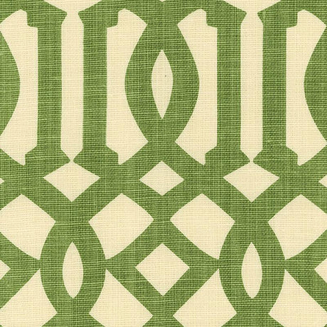 Schumacher Imperial Trellis Treillage/Ivory Fabric