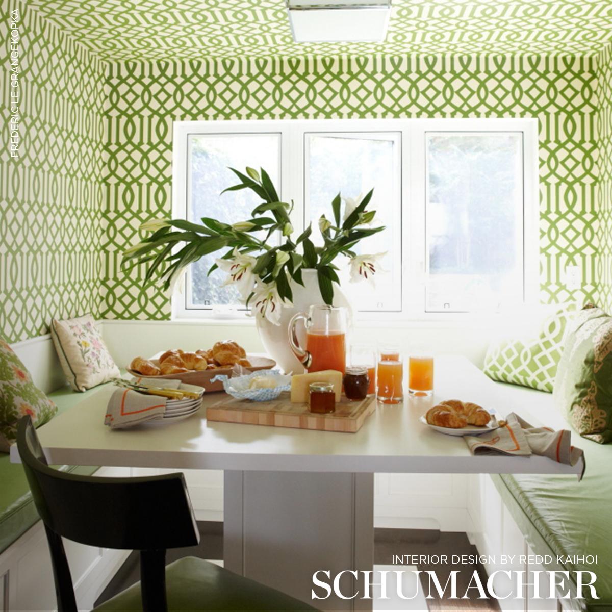 Schumacher Imperial Trellis Treillage Wallpaper – DecoratorsBest