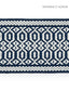 Scalamandre Tulum Diamond Tape Indigo Trim