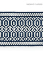 Scalamandre Tulum Diamond Tape Indigo Trim