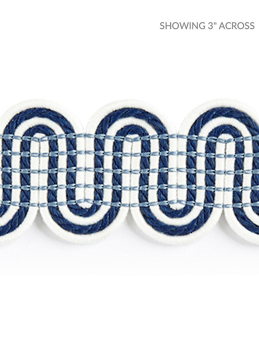 Scalamandre Serpentine Braid Indigo Trim