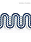 Scalamandre Serpentine Braid Indigo Trim