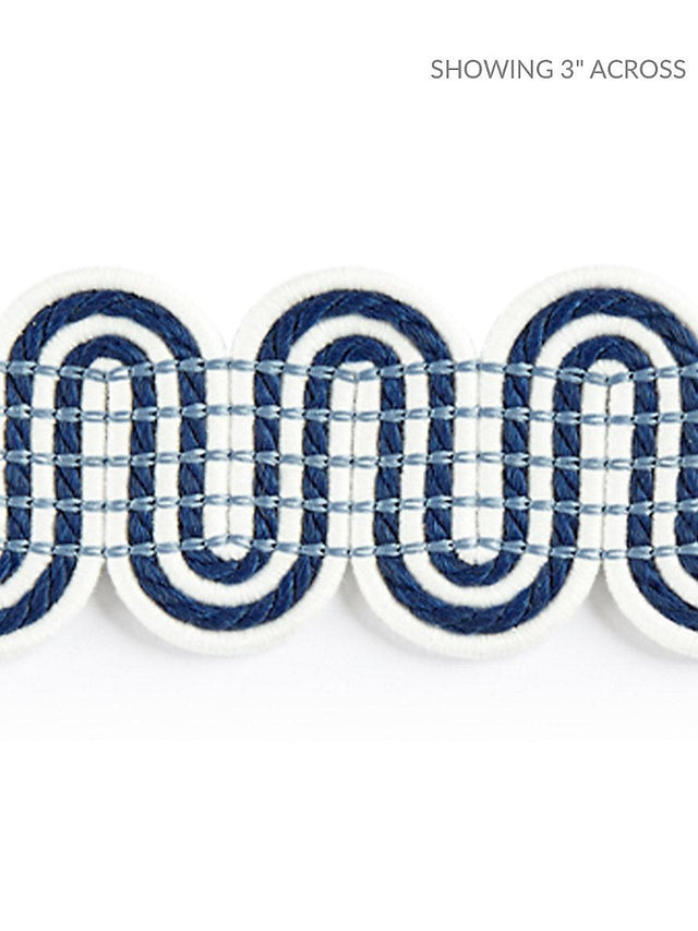 Scalamandre Serpentine Braid Indigo Trim