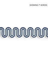 Scalamandre Serpentine Braid Indigo Trim