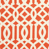 Schumacher Imperial Trellis Ii Ivory / Mandarin Fabric