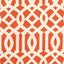 Schumacher Imperial Trellis Ii Ivory / Mandarin Fabric