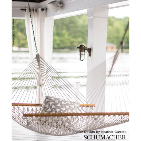 Schumacher Santorini Print Indoor/Outdoor Fog Fabric