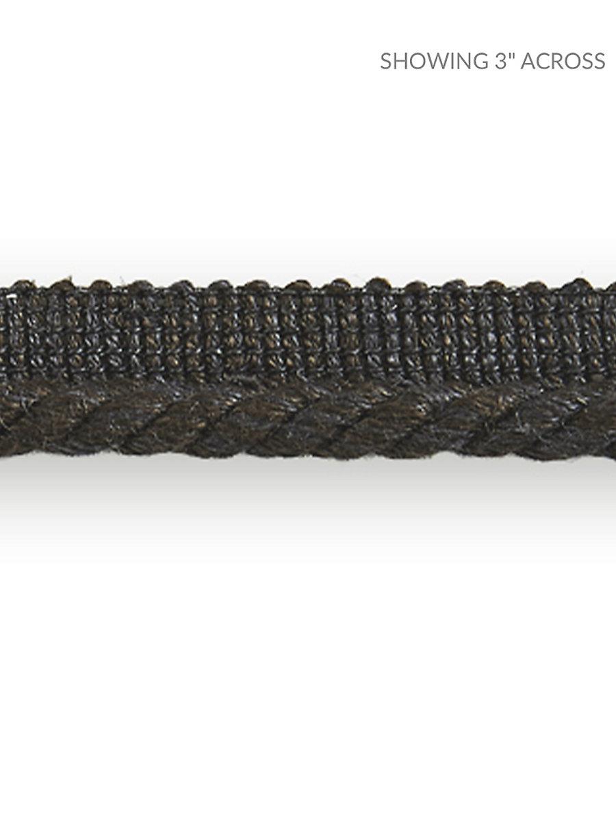 Scalamandre Anders Linen Cord Carbon Trim