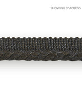 Scalamandre Anders Linen Cord Carbon Trim