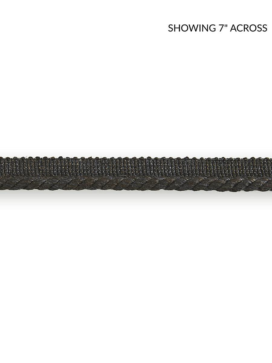 Scalamandre Anders Linen Cord Carbon Trim