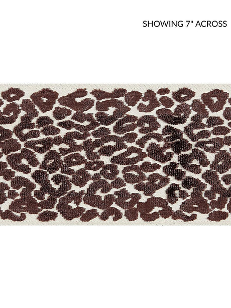 Scalamandre Leopard Velvet Tape Espresso Trim