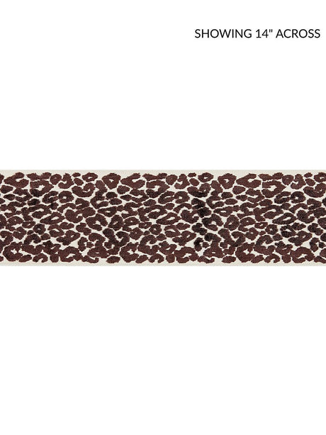 Scalamandre Leopard Velvet Tape Espresso Trim