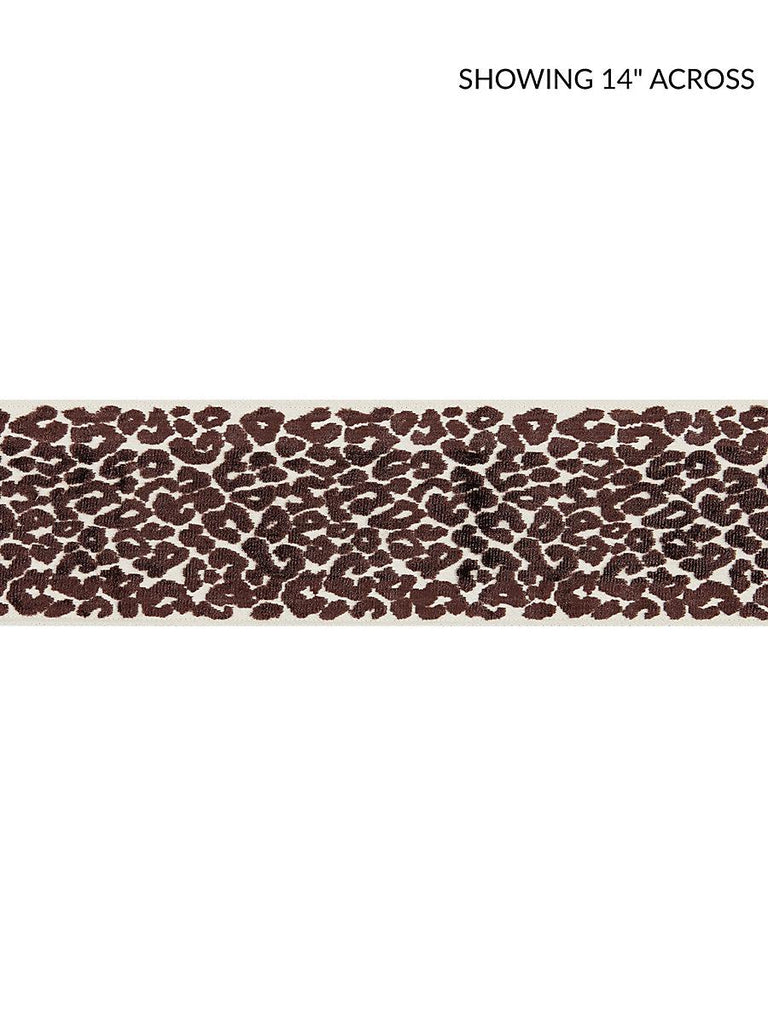 Scalamandre Leopard Velvet Tape Espresso Trim