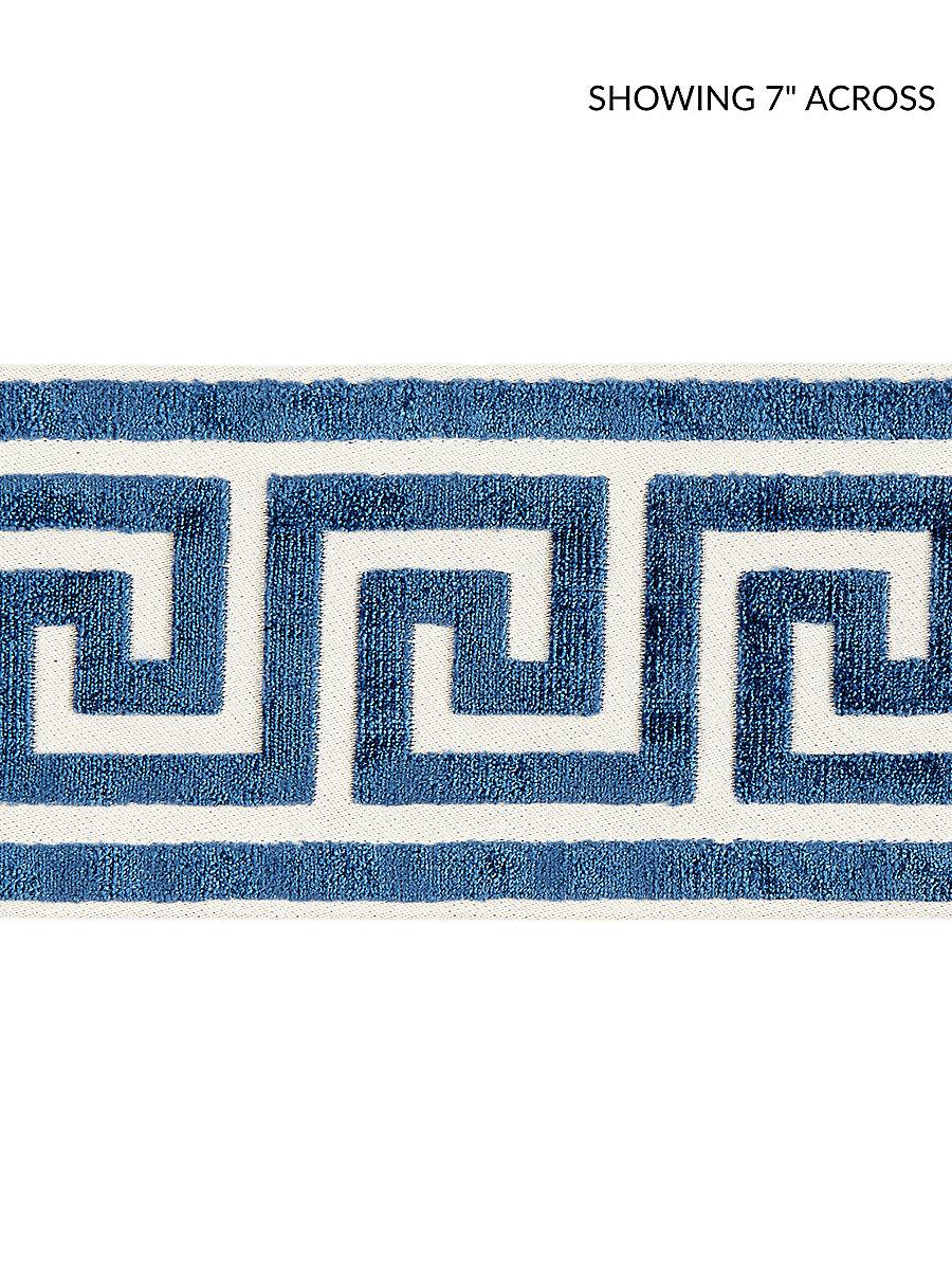 Scalamandre Greek Key Velvet Tape Indigo Trim