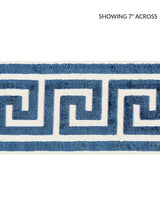 Scalamandre Greek Key Velvet Tape Indigo Trim
