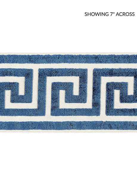 Scalamandre Greek Key Velvet Tape Indigo Trim