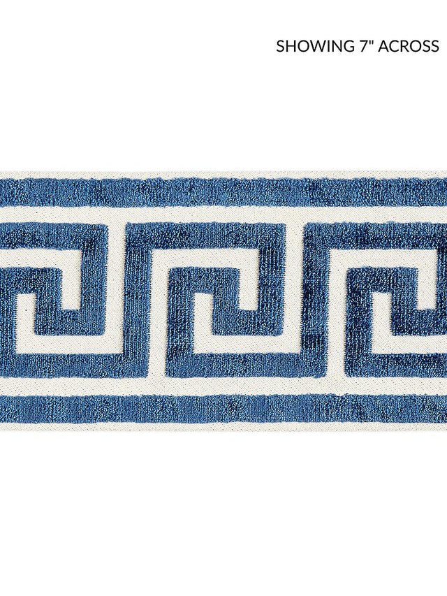 Scalamandre Greek Key Velvet Tape Indigo Trim
