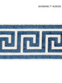 Scalamandre Greek Key Velvet Tape Indigo Trim