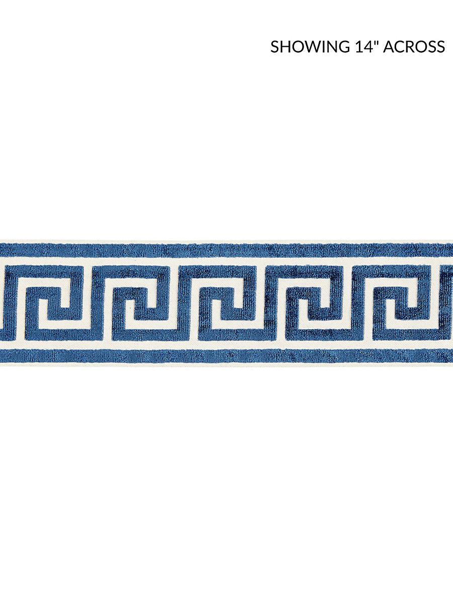 Scalamandre Greek Key Velvet Tape Indigo Trim