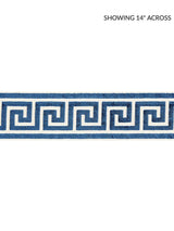 Scalamandre Greek Key Velvet Tape Indigo Trim
