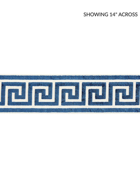 Scalamandre Greek Key Velvet Tape Indigo Trim