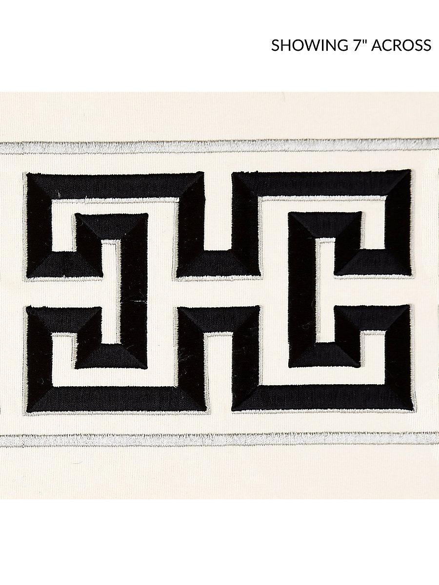 Scalamandre Imperial Embroidered Tape Noir Trim