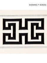 Scalamandre Imperial Embroidered Tape Noir Trim