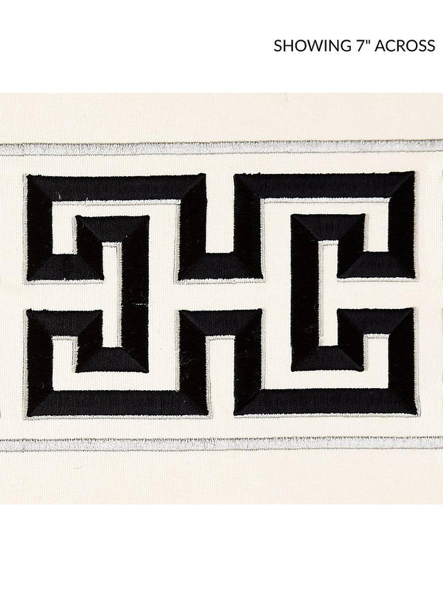 Scalamandre Imperial Embroidered Tape Noir Trim