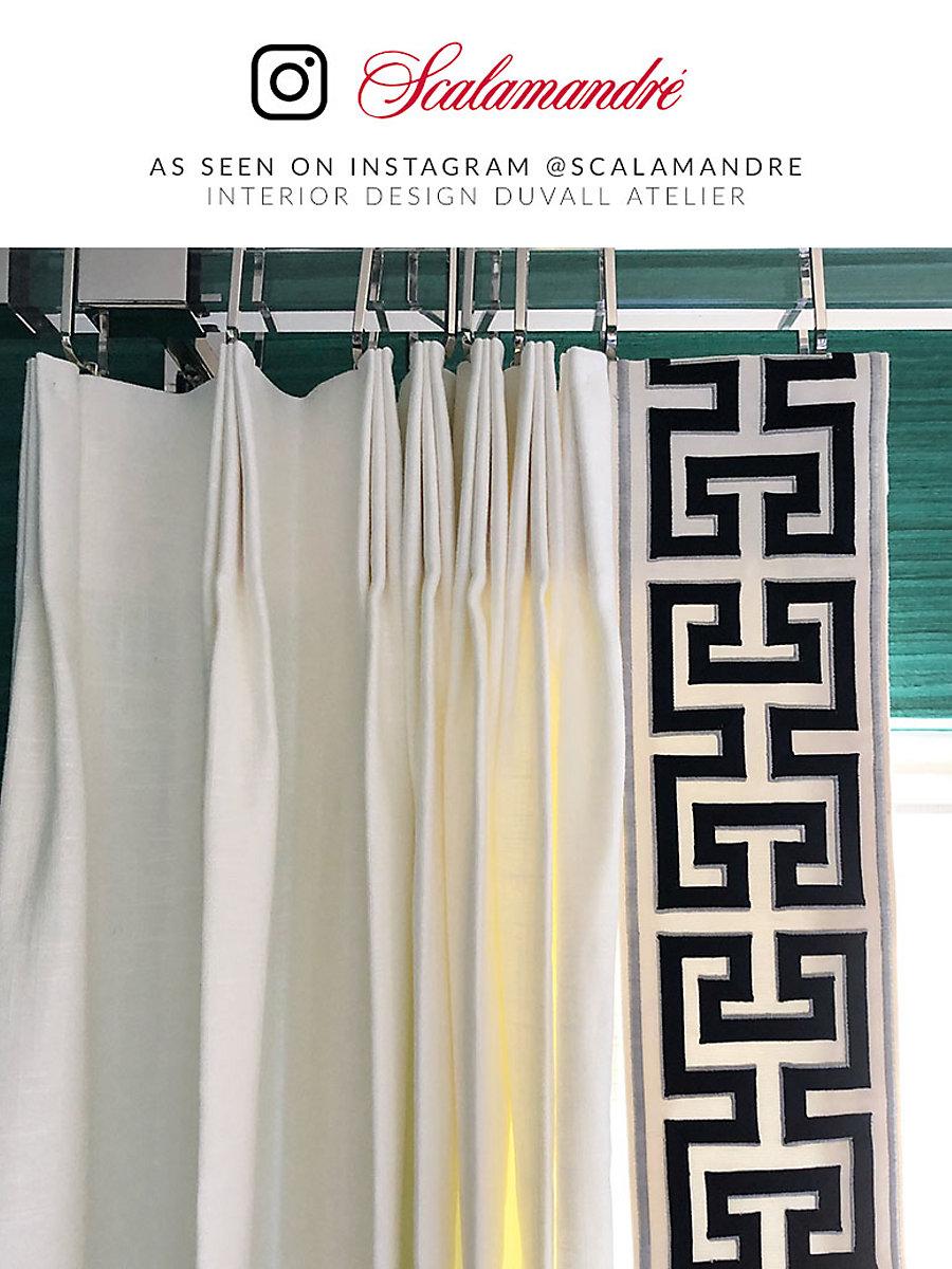 Scalamandre Imperial Embroidered Tape Noir Trim