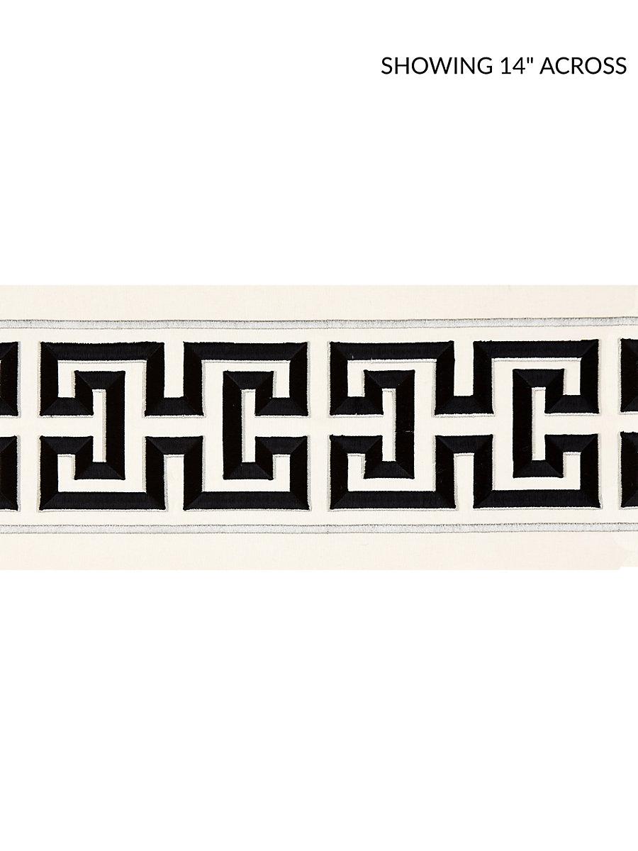 Scalamandre Imperial Embroidered Tape Noir Trim