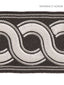 Scalamandre Guilloche Embroidered Tape Charcoal Trim