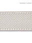 Scalamandre Montauk Herringbone Tape Silver Grey Trim