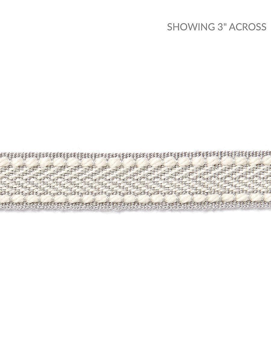 Scalamandre Watermill Gimp Silver Grey Trim